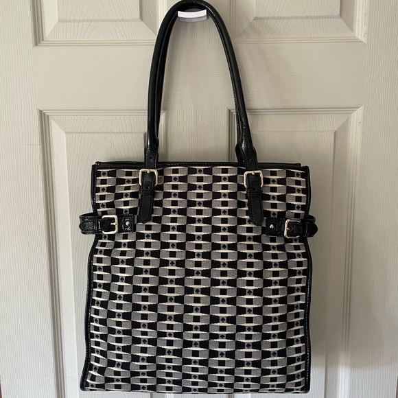 Kate Spade black and white Jacquard tote - Picture 2 of 13